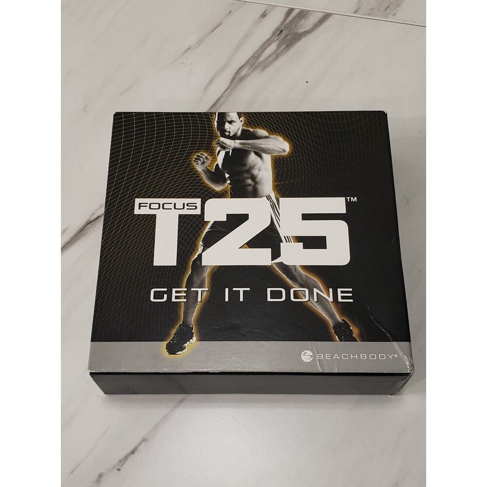 FOCUS T25 9-DISC DVD WORKOUT SET ALPHA + BETA SHAUN T. GET IT DONE Beach‎ Body
